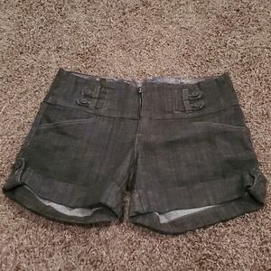 Dark denim shorts